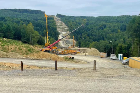 Postępy prac na budowie drogi ekspresowej S19 Babica - Jawornik