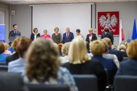 Uczestnicy jubileuszu Państwowej Inspekcji Sanitarnej na Podkarpaciu