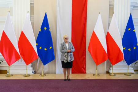 Uczestnicy uroczystości wręczenia odznaczeń państwowych