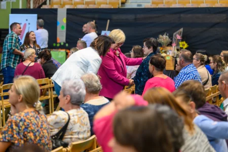 Uczestnicy przeglądu artystycznego środowiskowych domów samopomocy