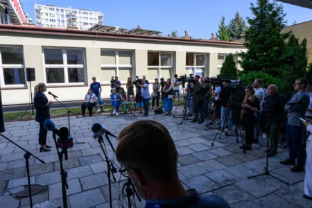 Uczestnicy wojewódzkiej inauguracji roku szkolnego