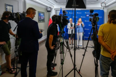 Uczestnicy konferencji z udziałem minister Katarzyny Pałczyńskiej-Nałęcz