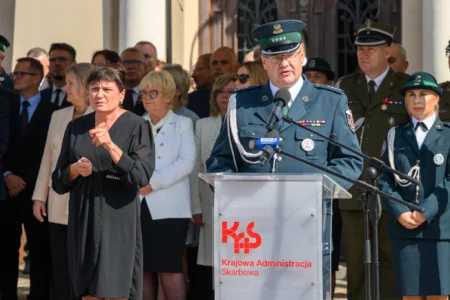Uczestnicy obchodów Dnia Krajowej Administracji Skarbowej