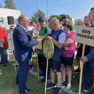 Uczestnicy i goście spartakiady środowiskowych domów samopomocy województwa podkarpackiego