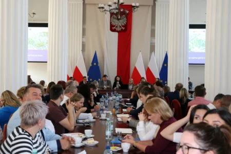 Uczestnicy konferencji szkoleniowe w Podkarpackim Urzędzie Wojewódzkim w Rzeszowie