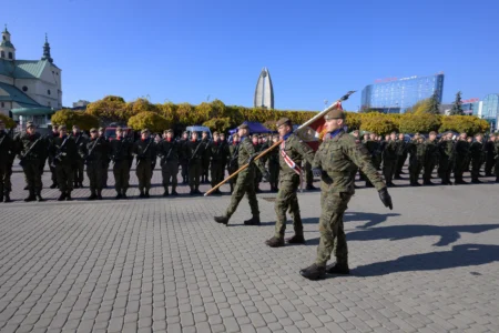 Uczestnicy przysięgi wojskowej