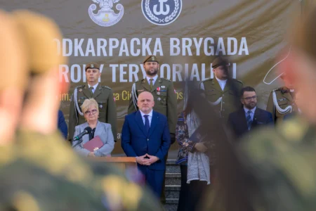 Uczestnicy przysięgi wojskowej