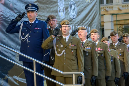 Uczestnicy przysięgi wojskowej