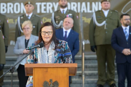 Uczestnicy przysięgi wojskowej