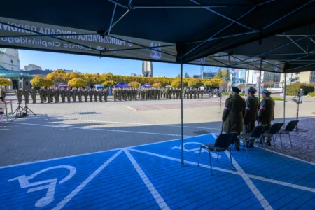 Uczestnicy przysięgi wojskowej