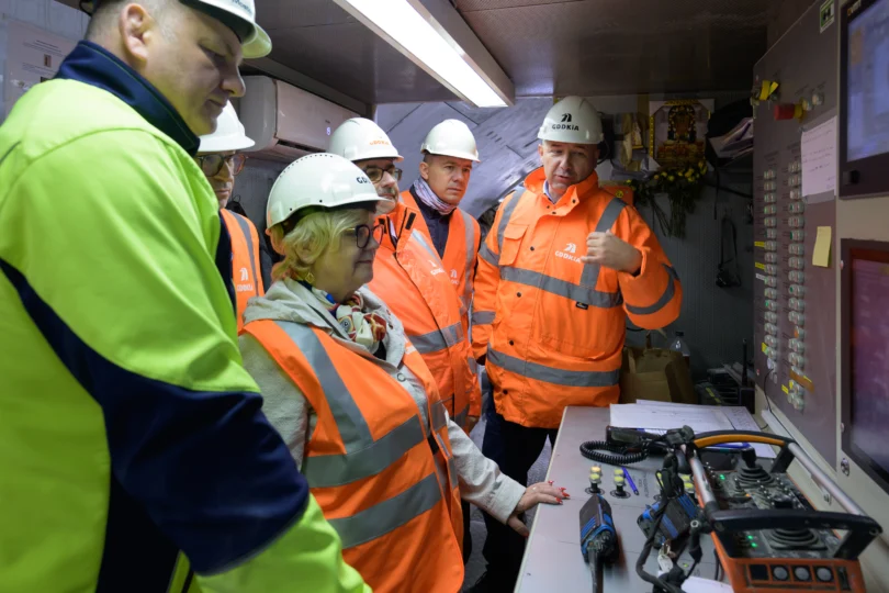 Wojewoda Teresa Kubas-Hula na budowie drogi S19