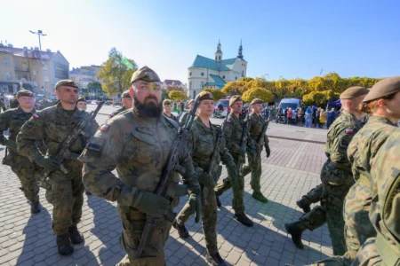 Uczestnicy przysięgi wojskowej