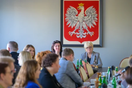 Uczestnicy spotkania w sprawie pieczy zastepczej