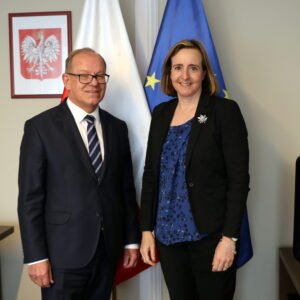 Wicewojewoda Wiesław Buz i Ambasador Kanady Catherine Godin