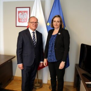 Wicewojewoda Wiesław Buz i Ambasador Kanady Catherine Godin