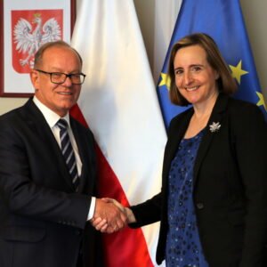 Wicewojewoda Wiesław Buz i Ambasador Kanady Catherine Godin