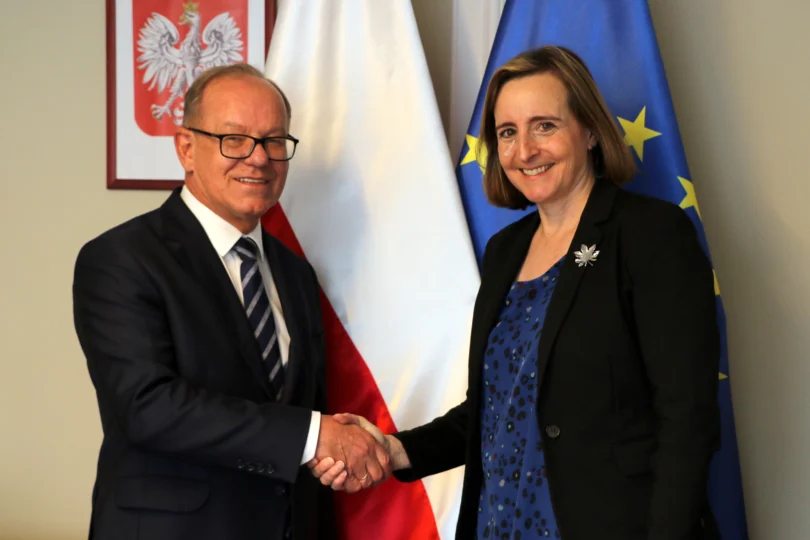 Wicewojewoda Wiesław Buz i Ambasador Kanady Catherine Godin