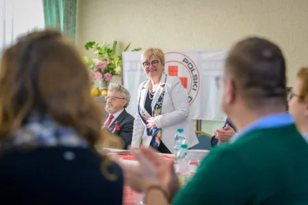 Uczestnicy uroczystości z okazji Dni Honorowego Krwiodawstwa