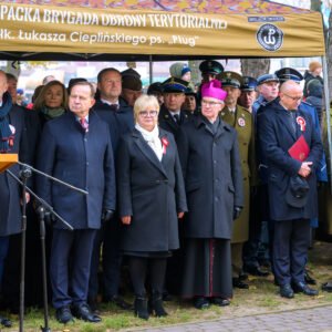 Uczestnicy obchodów Narodowego Święta Niepodległości w Rzeszowie