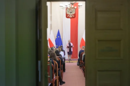 Uczestnicy konferencji na temat cyberbezpieczeństwa