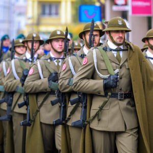 Uczestnicy obchodów Narodowego Święta Niepodległości w Rzeszowie