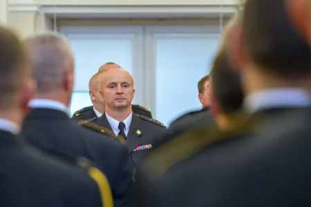 Uczestnicy zbiórki strażackiej z okazji Narodowego Święta Niepodległości