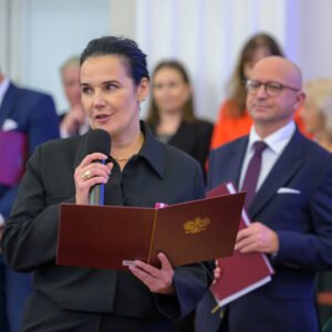 Uczestnicy uroczystości z okazji Narodowego Święta Niepodległości