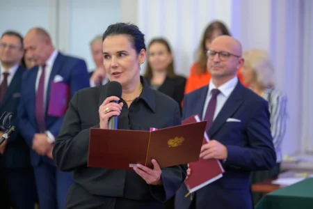 Uczestnicy uroczystości z okazji Narodowego Święta Niepodległości