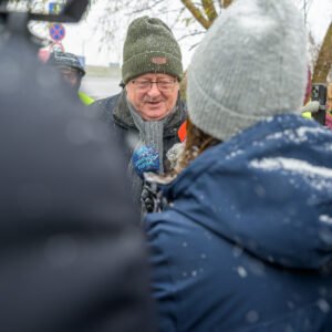 Czesław Siekierski, minister rolnictwa i rozwoju wsi oraz Teresa Kubas-Hul, wojewoda podkarpacki spotkali się w niedzielę z protestującymi w Medyce rolnikami.