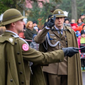 Uczestnicy obchodów Święta 1. batalionu Strzelców Podhalańskich