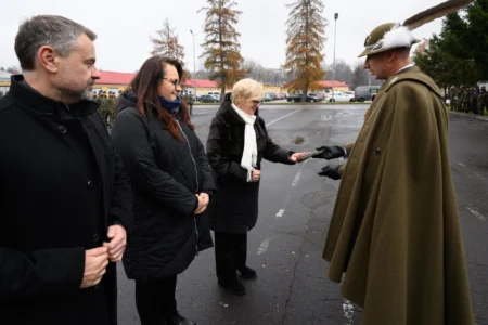 Uczestnicy obchodów Święta 1. batalionu Strzelców Podhalańskich