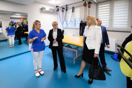 Uczestnicy otwarcia Podkarpackiego Centrum Chorób Płuc