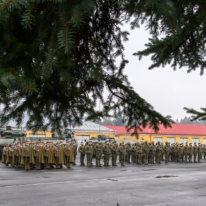 Uczestnicy obchodów Święta 1. batalionu Strzelców Podhalańskich