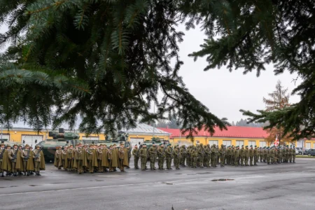 Uczestnicy obchodów Święta 1. batalionu Strzelców Podhalańskich