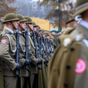 Uczestnicy obchodów Święta 1. batalionu Strzelców Podhalańskich