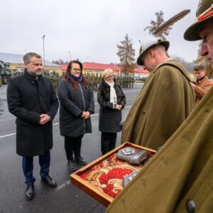 Uczestnicy obchodów Święta 1. batalionu Strzelców Podhalańskich