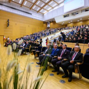 Uczestnicy uroczystego posiedzenia Senatu Politechniki Rzeszowskiej