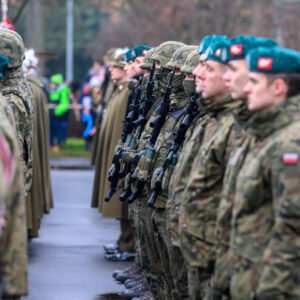 Uczestnicy obchodów Święta 1. batalionu Strzelców Podhalańskich