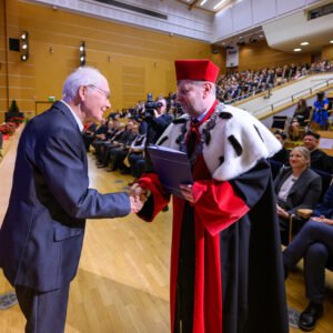 Uczestnicy uroczystego posiedzenia Senatu Politechniki Rzeszowskiej