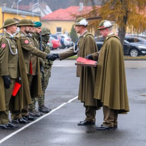 Uczestnicy obchodów Święta 1. batalionu Strzelców Podhalańskich