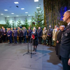 Uczestnicy spotkania opłatkowego służb mundurowych