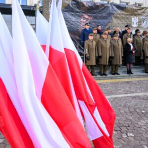 Uczestnicy przysięgi wojskowej terytorialsów