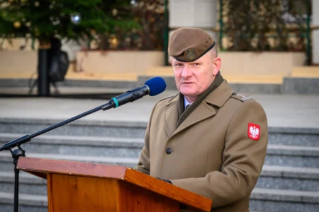 Uczestnicy przysięgi wojskowej terytorialsów