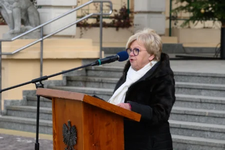 Uczestnicy przysięgi wojskowej terytorialsów