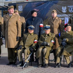 Uczestnicy przysięgi wojskowej terytorialsów