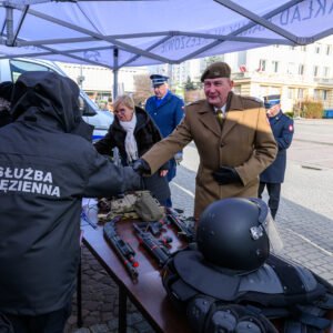 Uczestnicy przysięgi wojskowej terytorialsów