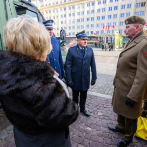 Uczestnicy przysięgi wojskowej terytorialsów