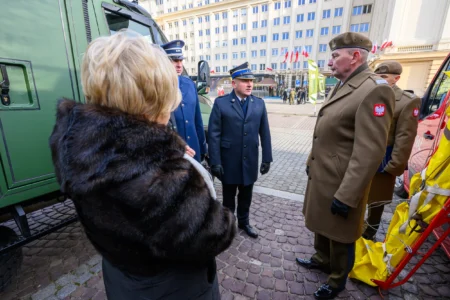 Uczestnicy przysięgi wojskowej terytorialsów