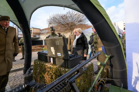 Uczestnicy przysięgi wojskowej terytorialsów
