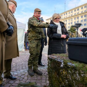 Uczestnicy przysięgi wojskowej terytorialsów